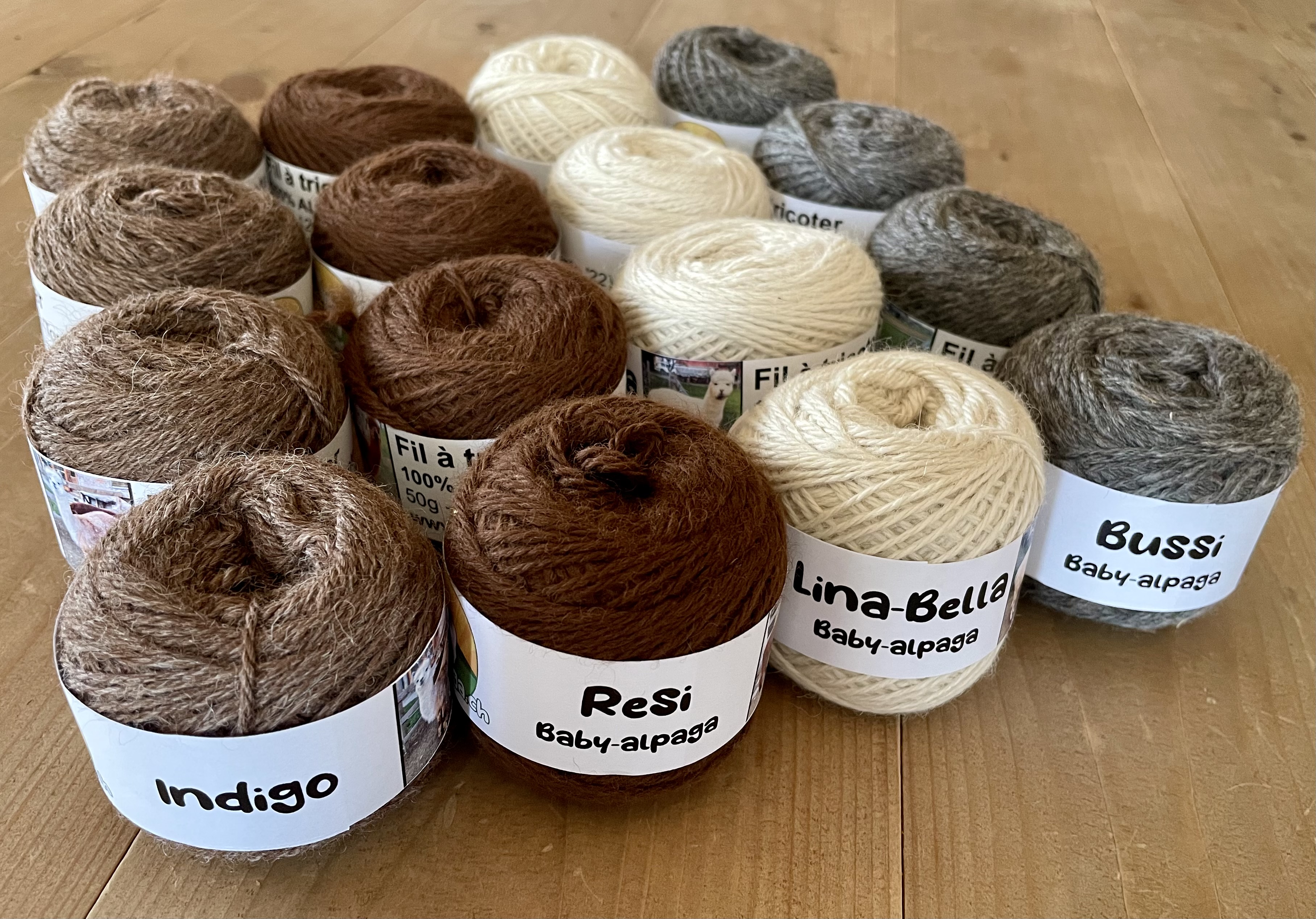 Fils à tricoter d'alpaga 100%. Laine d'alpaga pour tricot ou crochet.